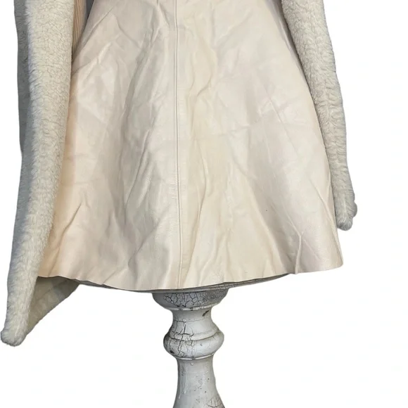 REAL leather AMERICAN NWT skating circle flared mini, short skirt size S - Picture 2 of 5